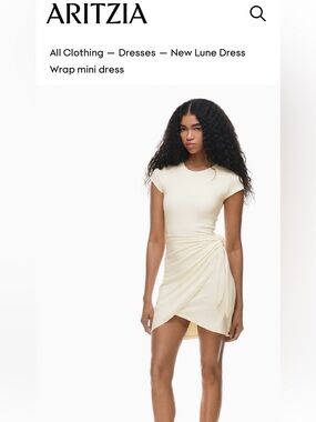 Wilfred Short-Sleeve Wrap Midi Dress in Light Sage